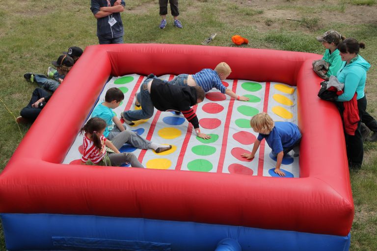 giant inflatable twister game